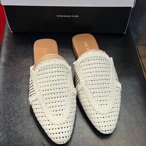 Nine West Cream Woven women Loafers